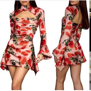 House of CB floral mini dress